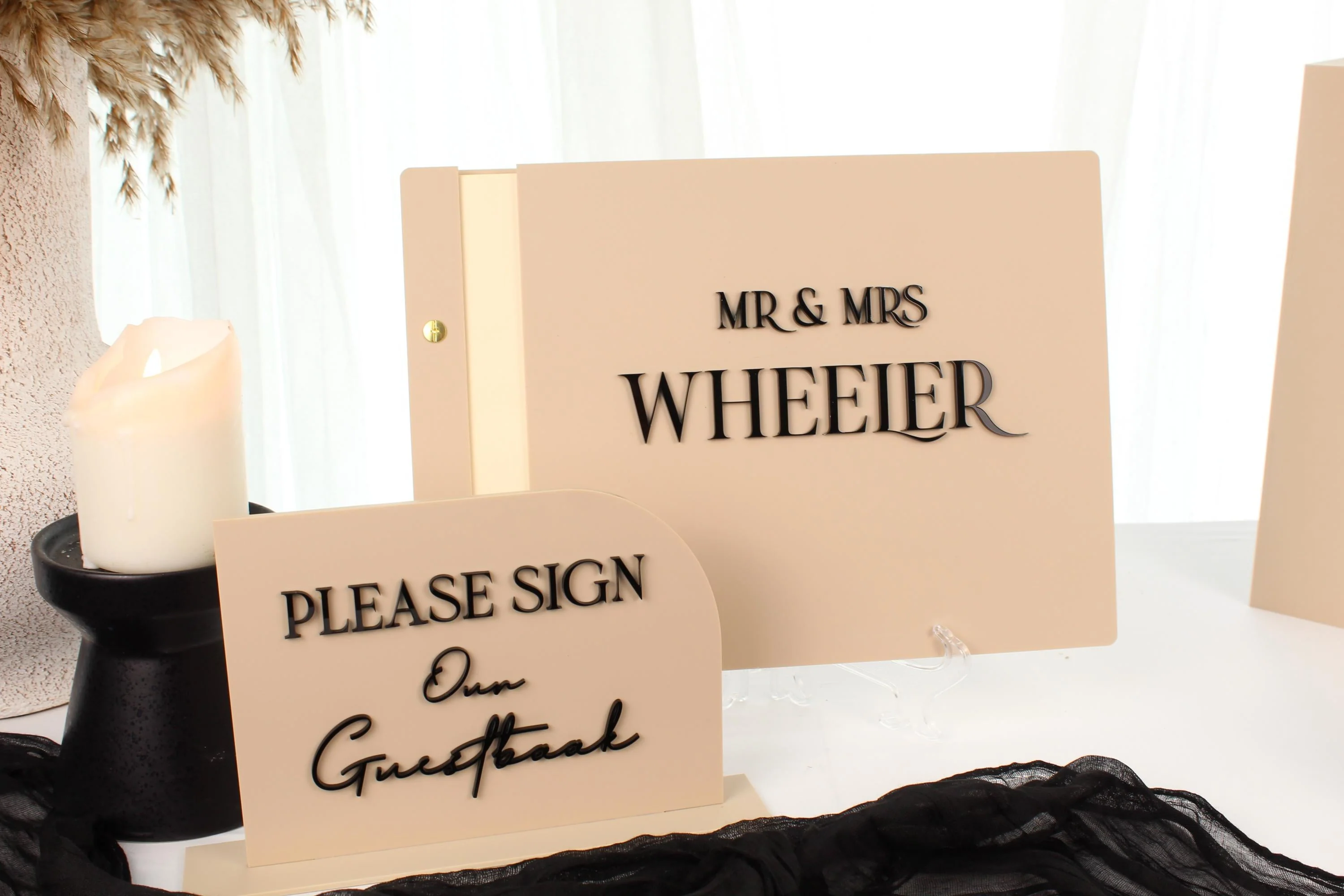 Acrylic Sign Our Guestbook Sign - Image 5