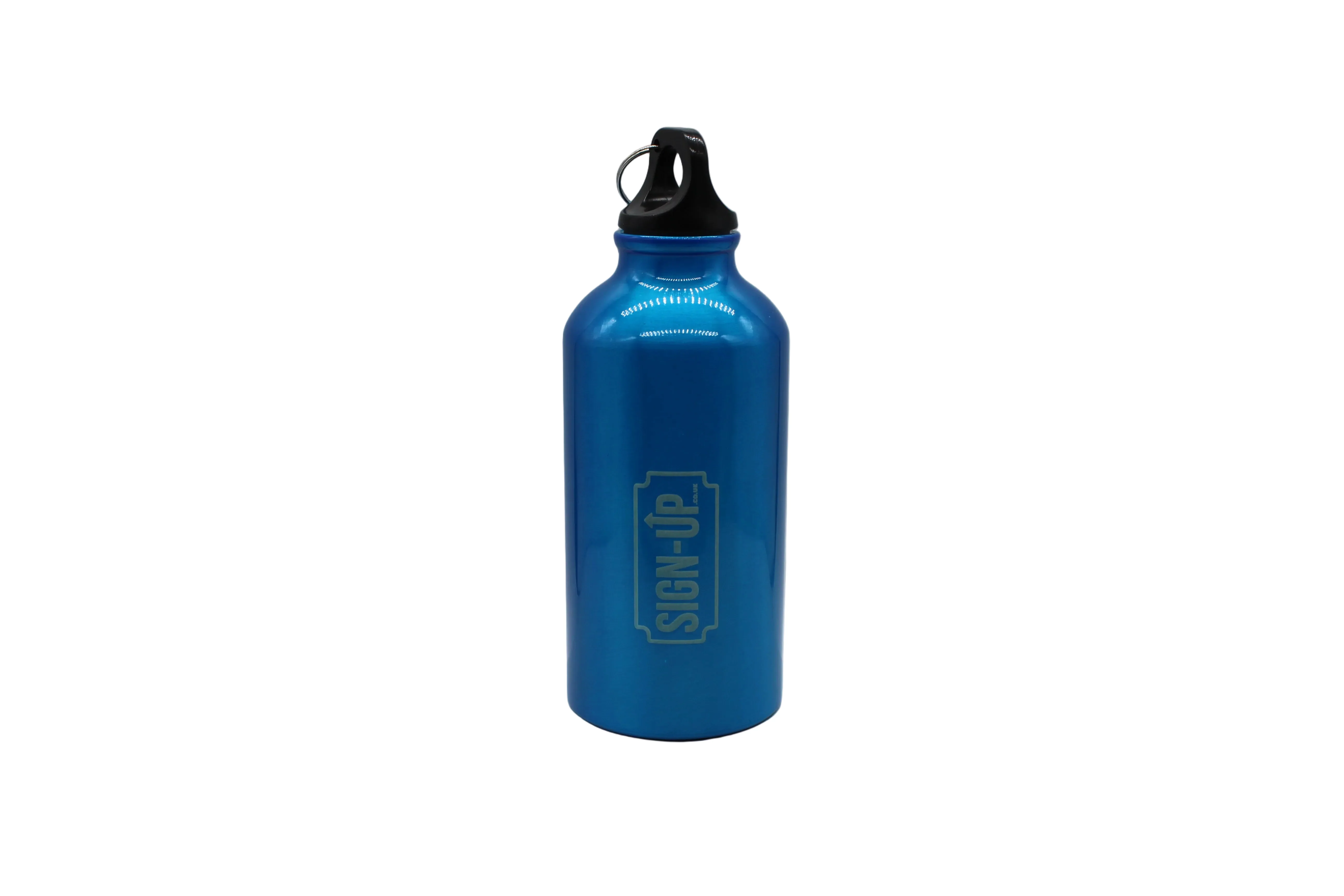 CustomEngraved 400 ml Aluminium Logo Bottle with Carabiner - Image 13