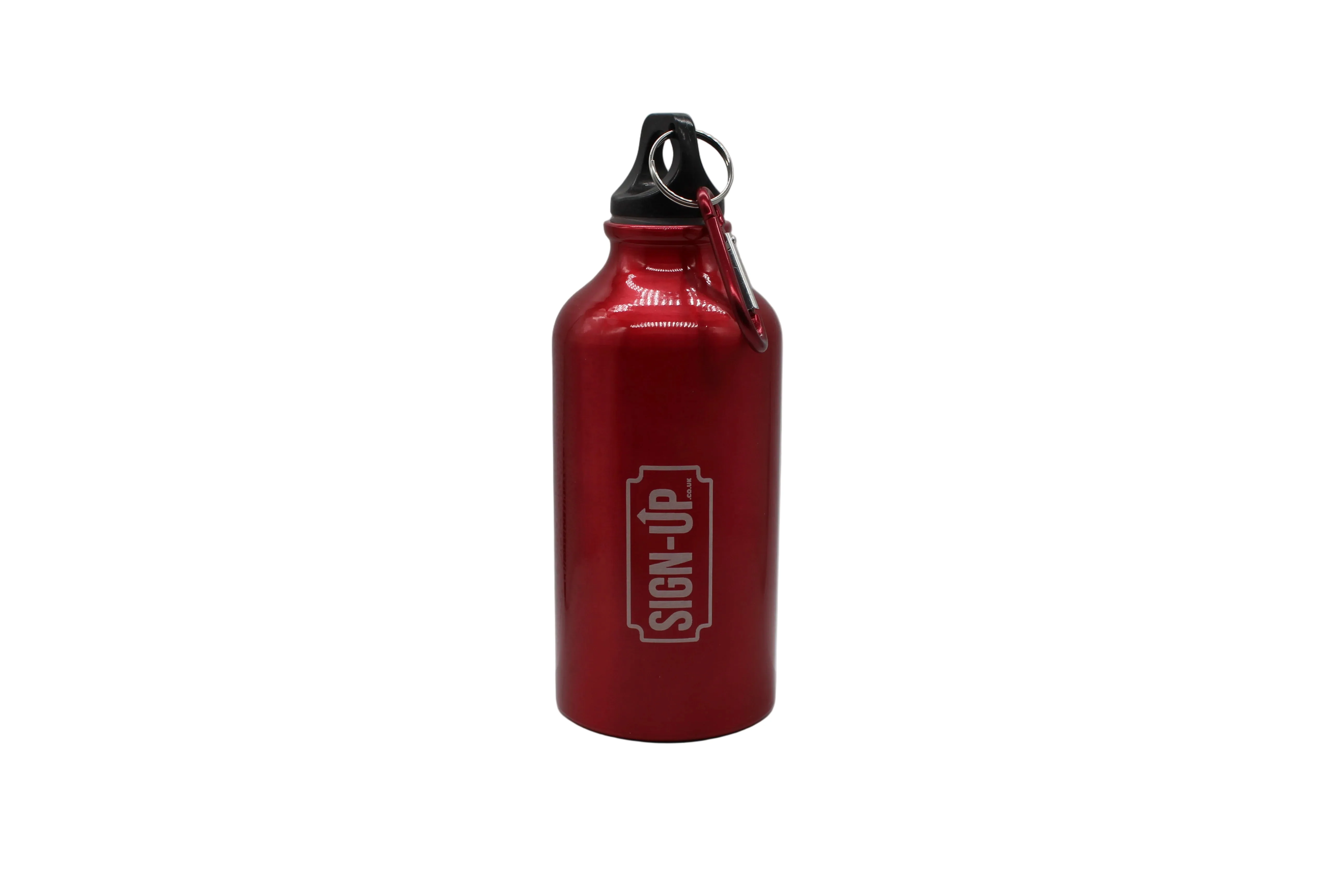 CustomEngraved 400 ml Aluminium Logo Bottle with Carabiner - Image 15
