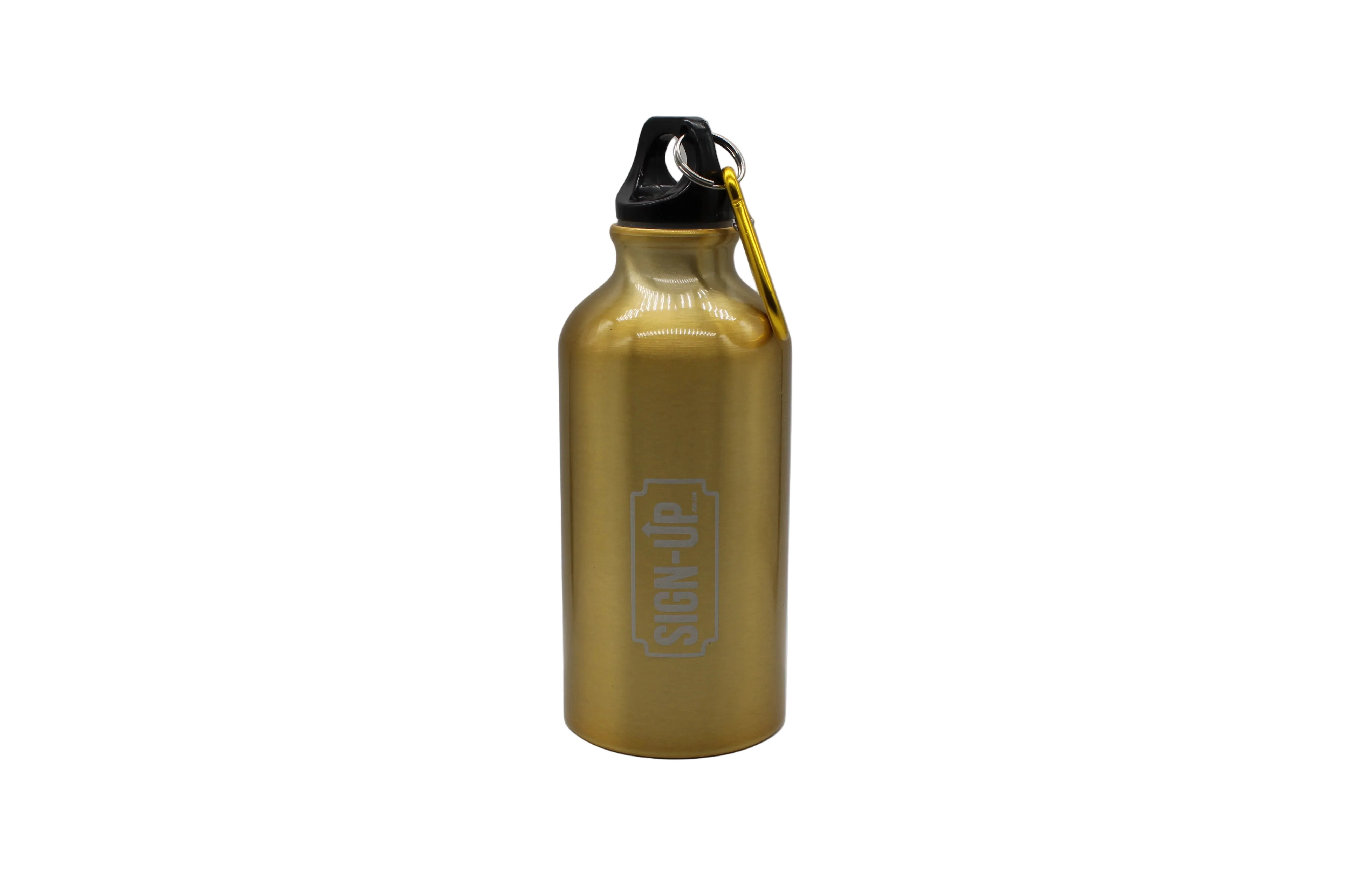 CustomEngraved 400 ml Aluminium Logo Bottle with Carabiner - Image 8