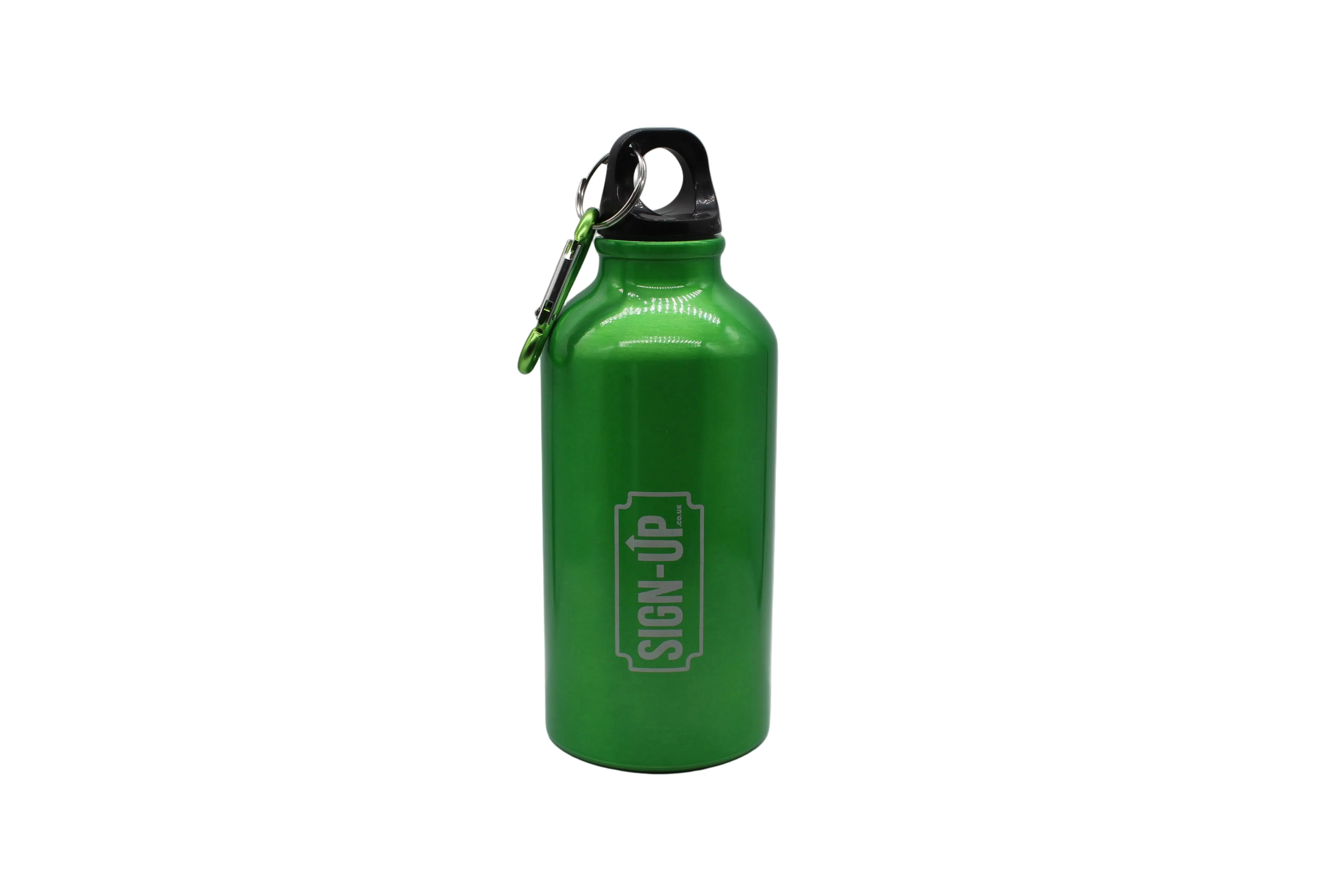CustomEngraved 400 ml Aluminium Logo Bottle with Carabiner - Image 9