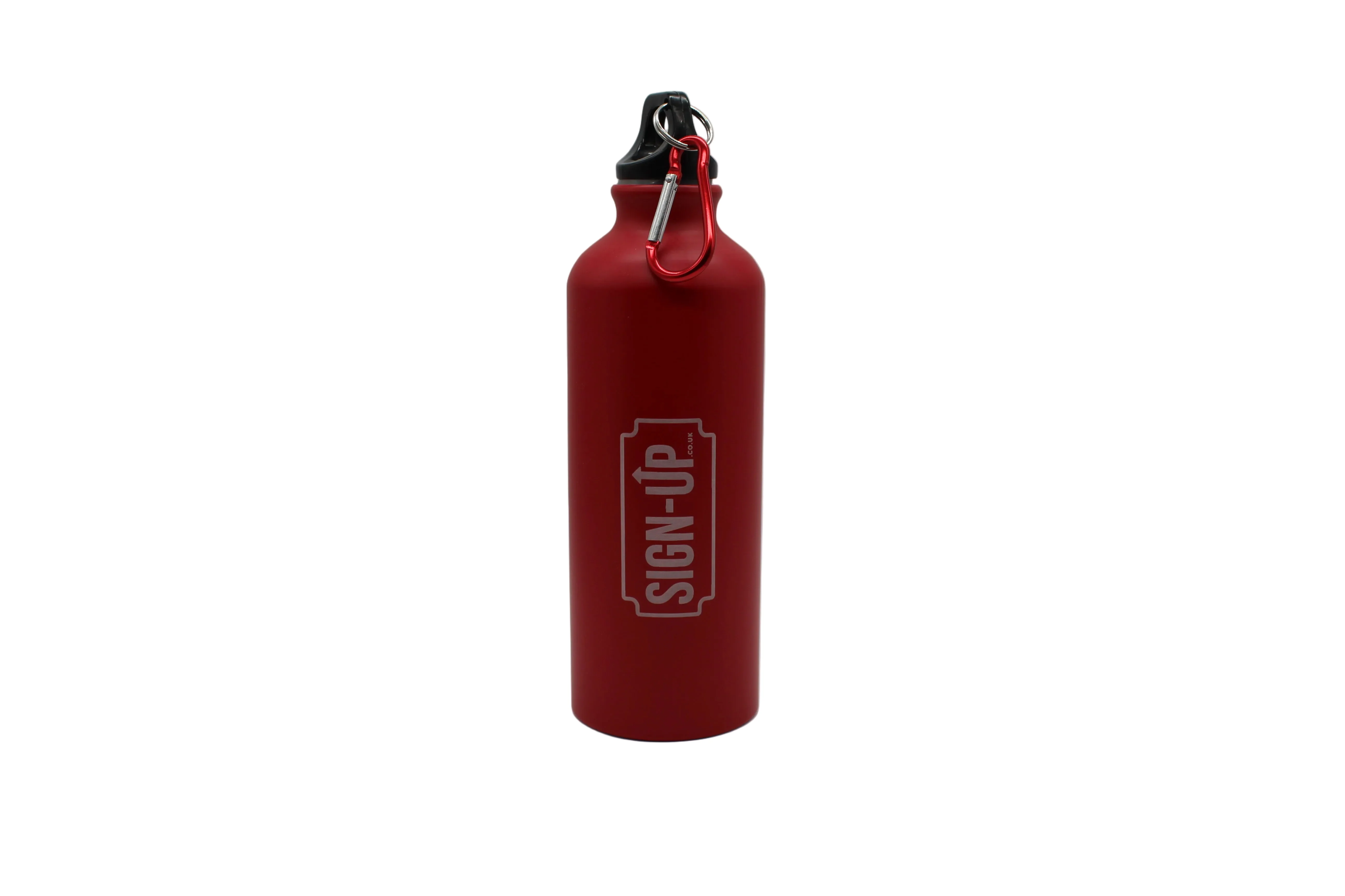 Custom Engraved Logo 540 ml Matt Aluminium Logo Bottle with Carabiner - Image 10