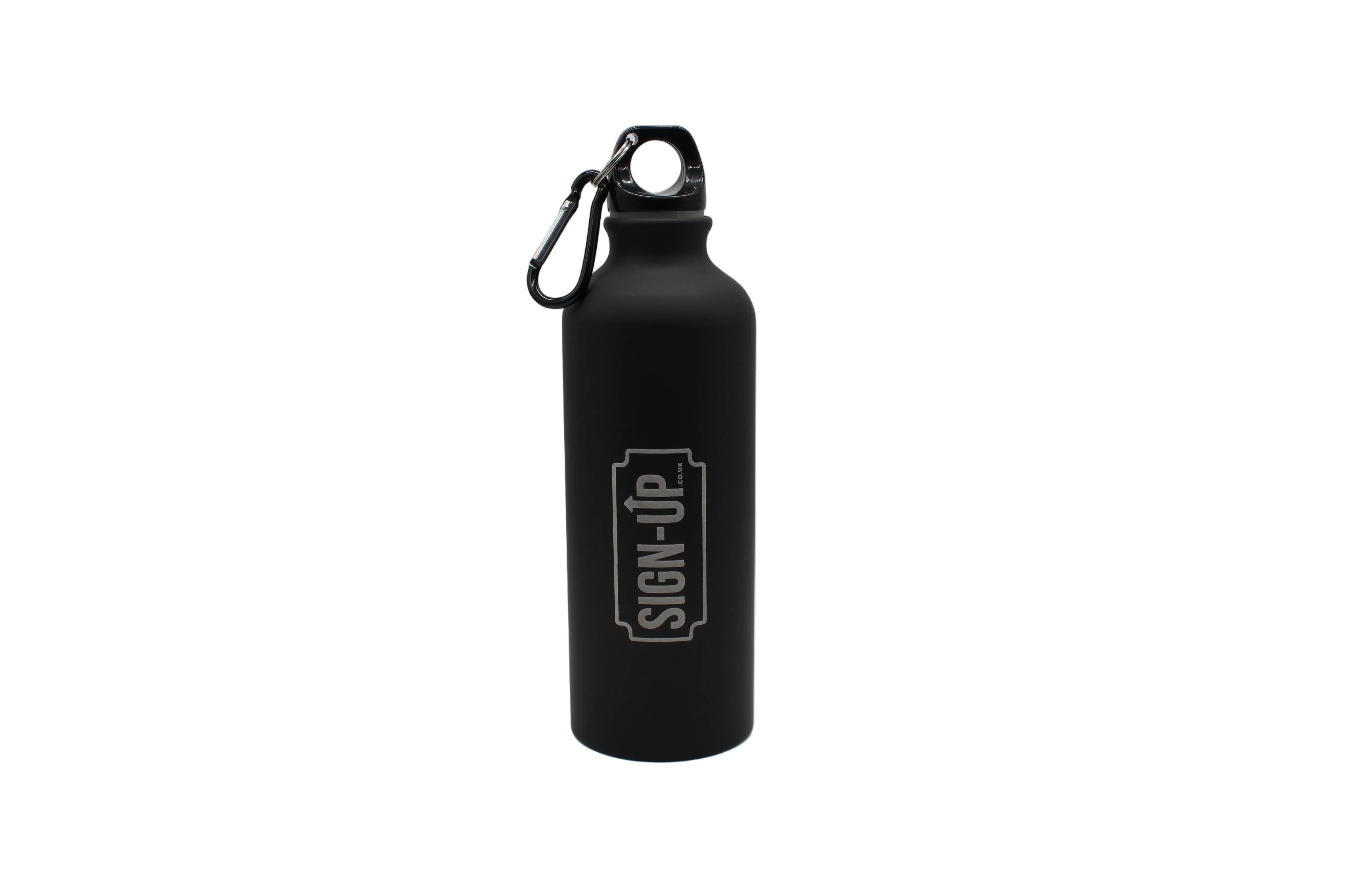 Custom Engraved Logo 540 ml Matt Aluminium Logo Bottle with Carabiner - Image 9
