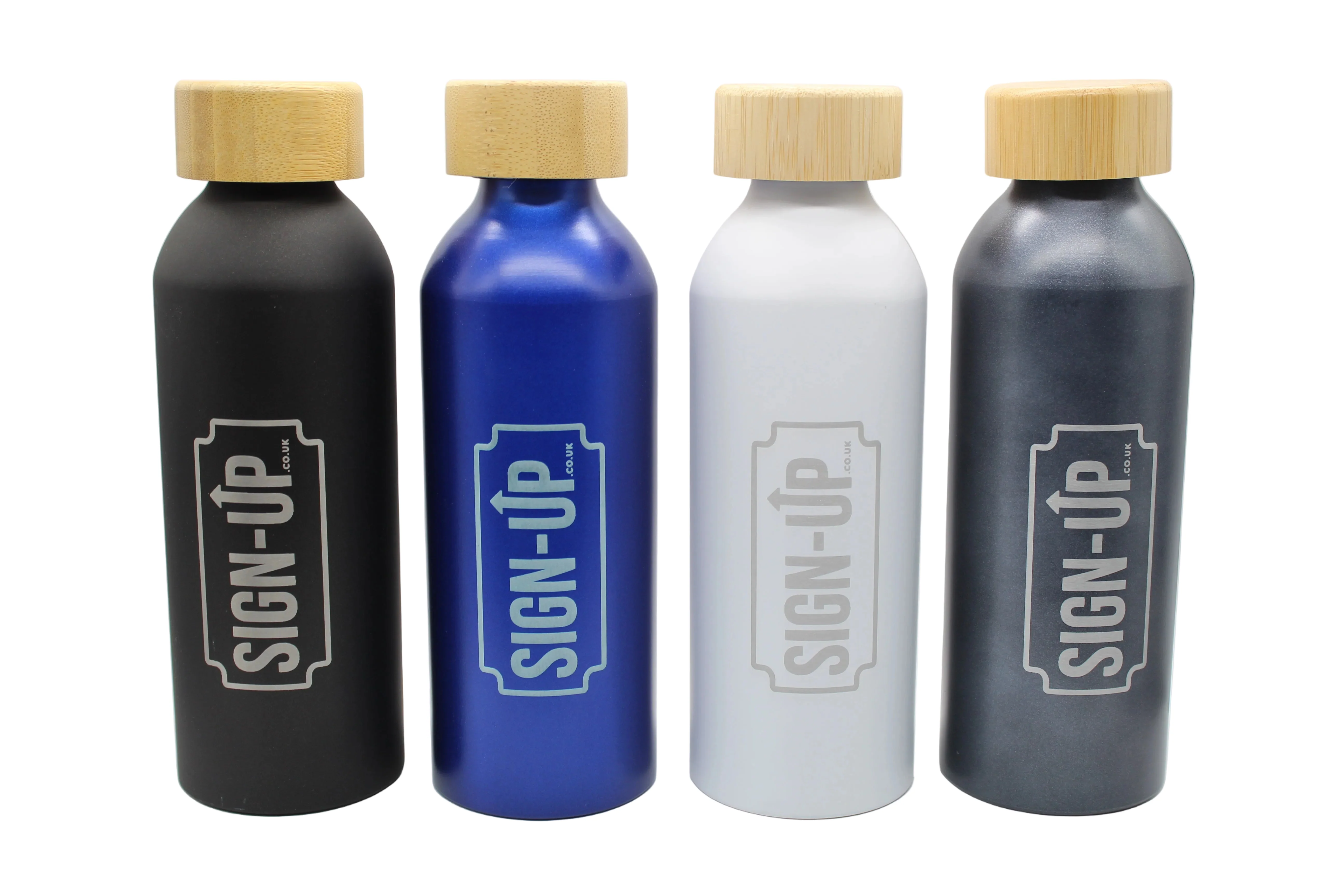 Custom Engraved 550 ml Aluminium Bottle with Bamboo Lid - Image 11