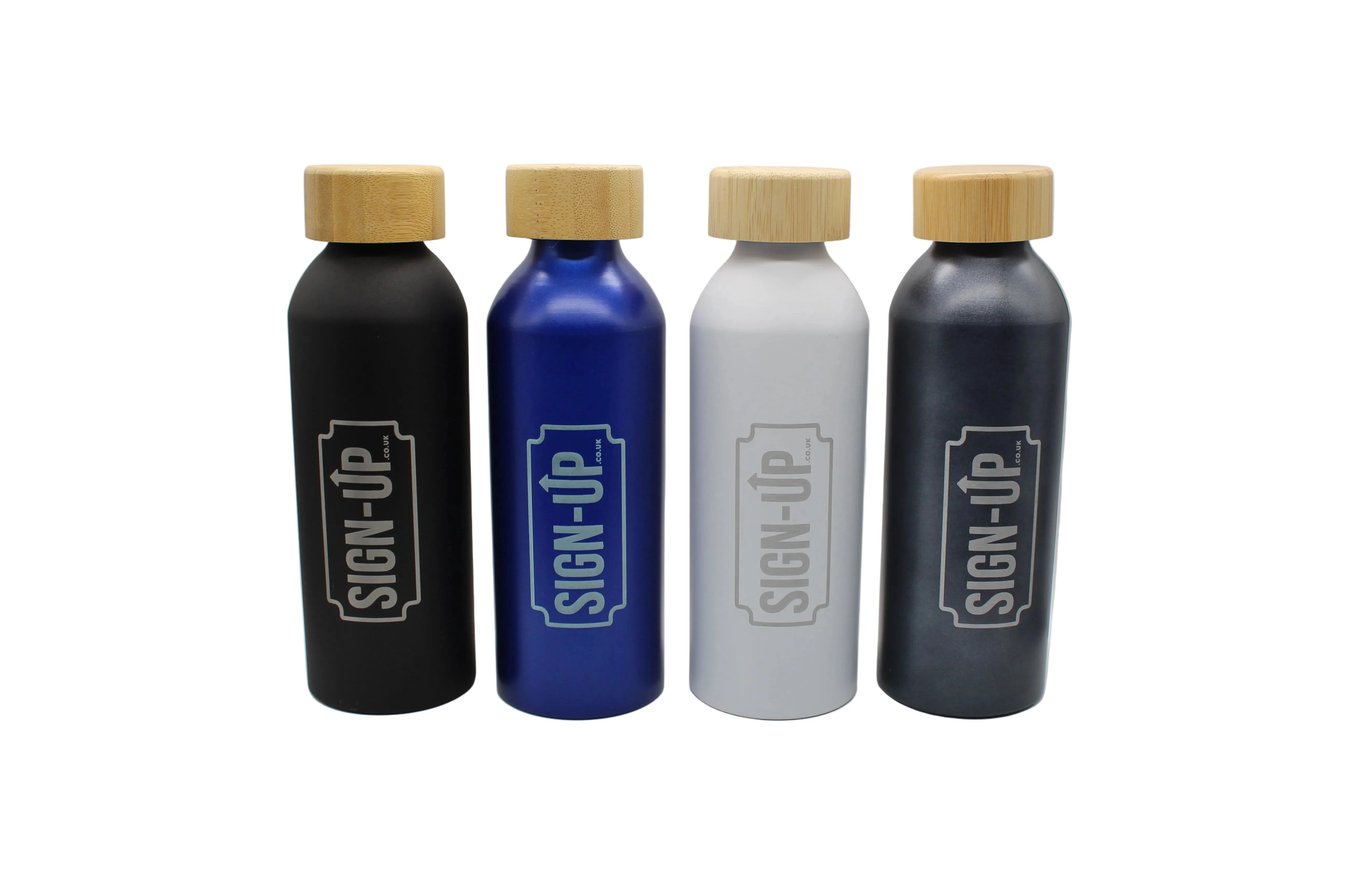 Custom Engraved 550 ml Aluminium Bottle with Bamboo Lid - Image 12