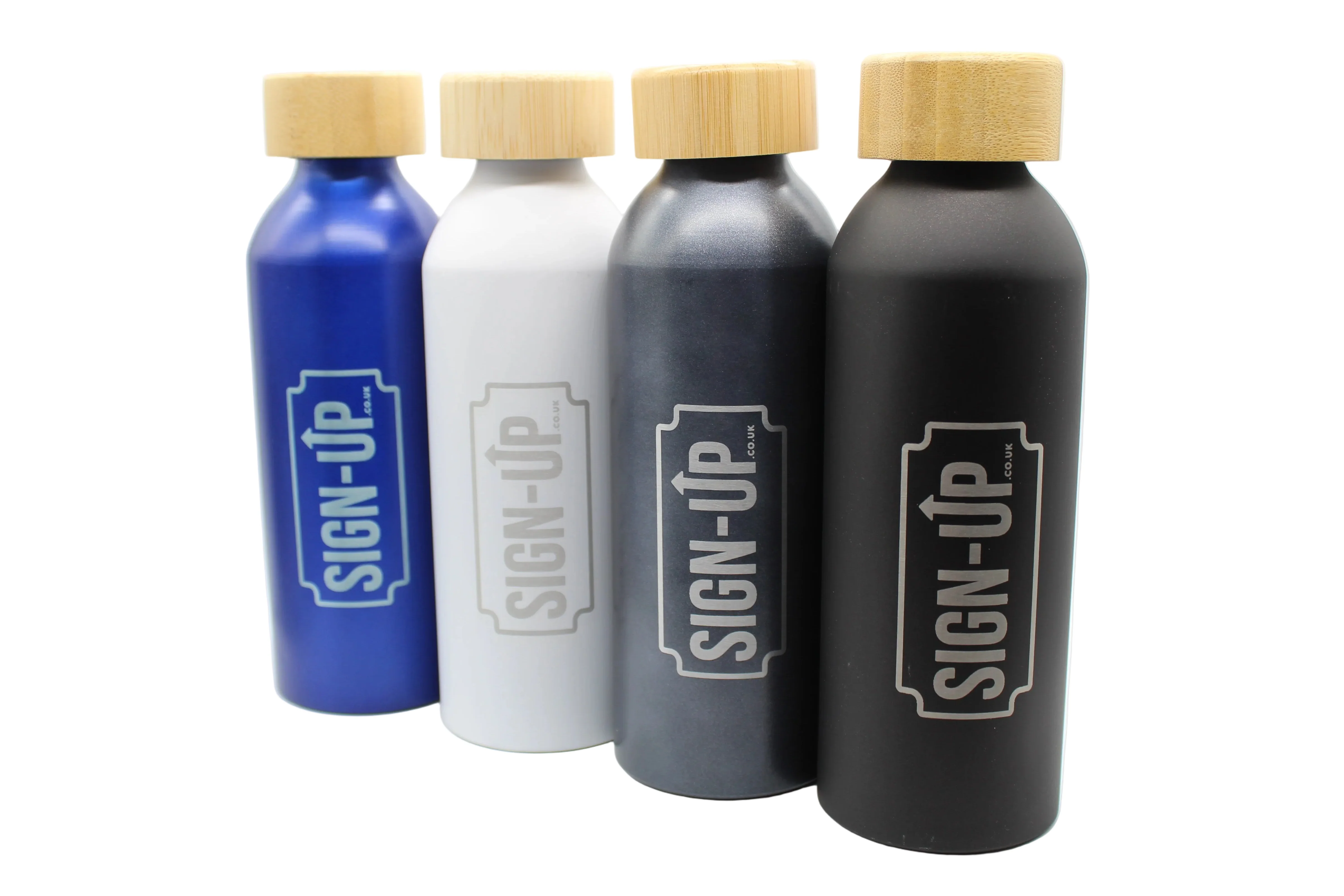 Custom Engraved 550 ml Aluminium Bottle with Bamboo Lid - Image 13