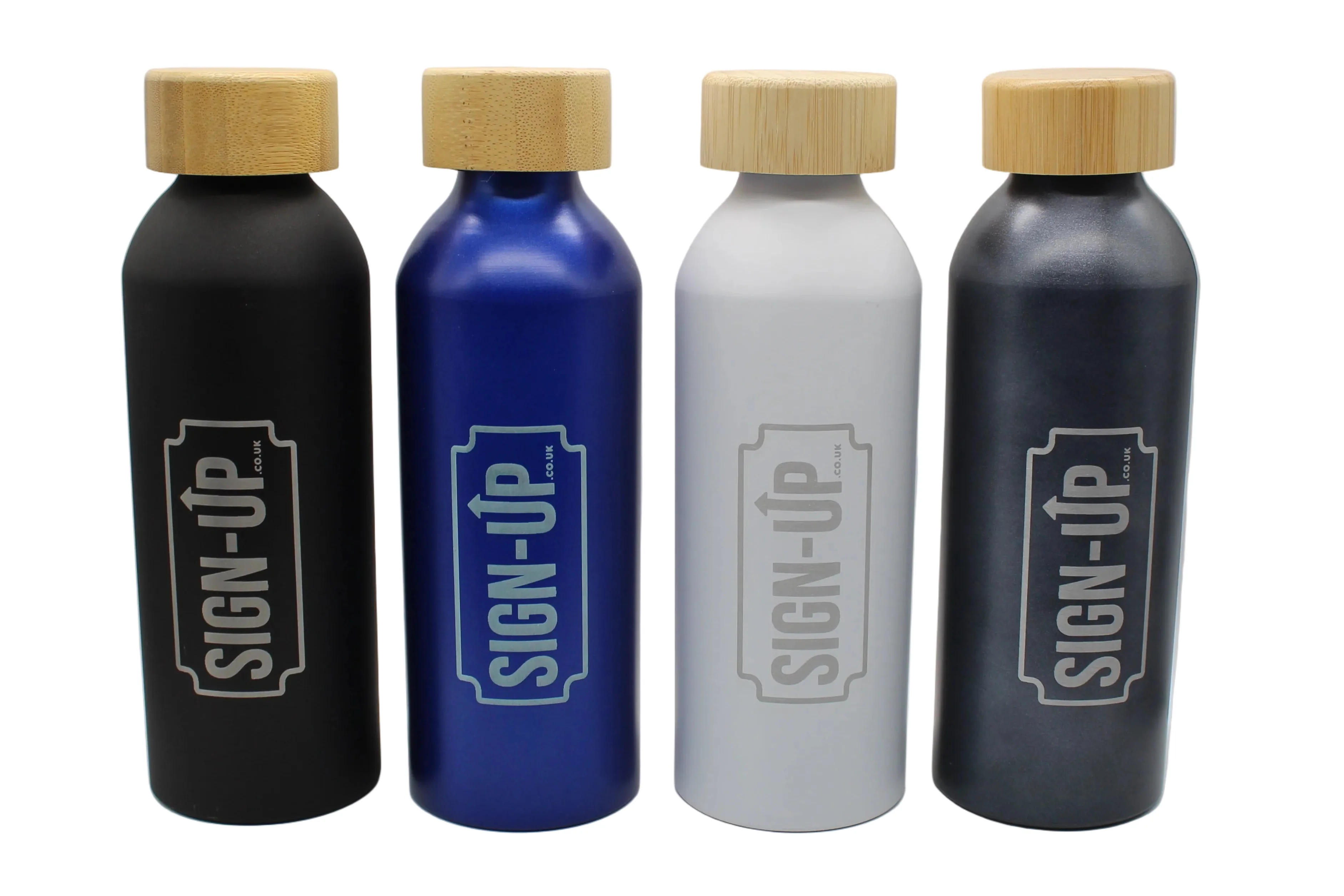 Custom Engraved 550 ml Aluminium Bottle with Bamboo Lid - Image 14