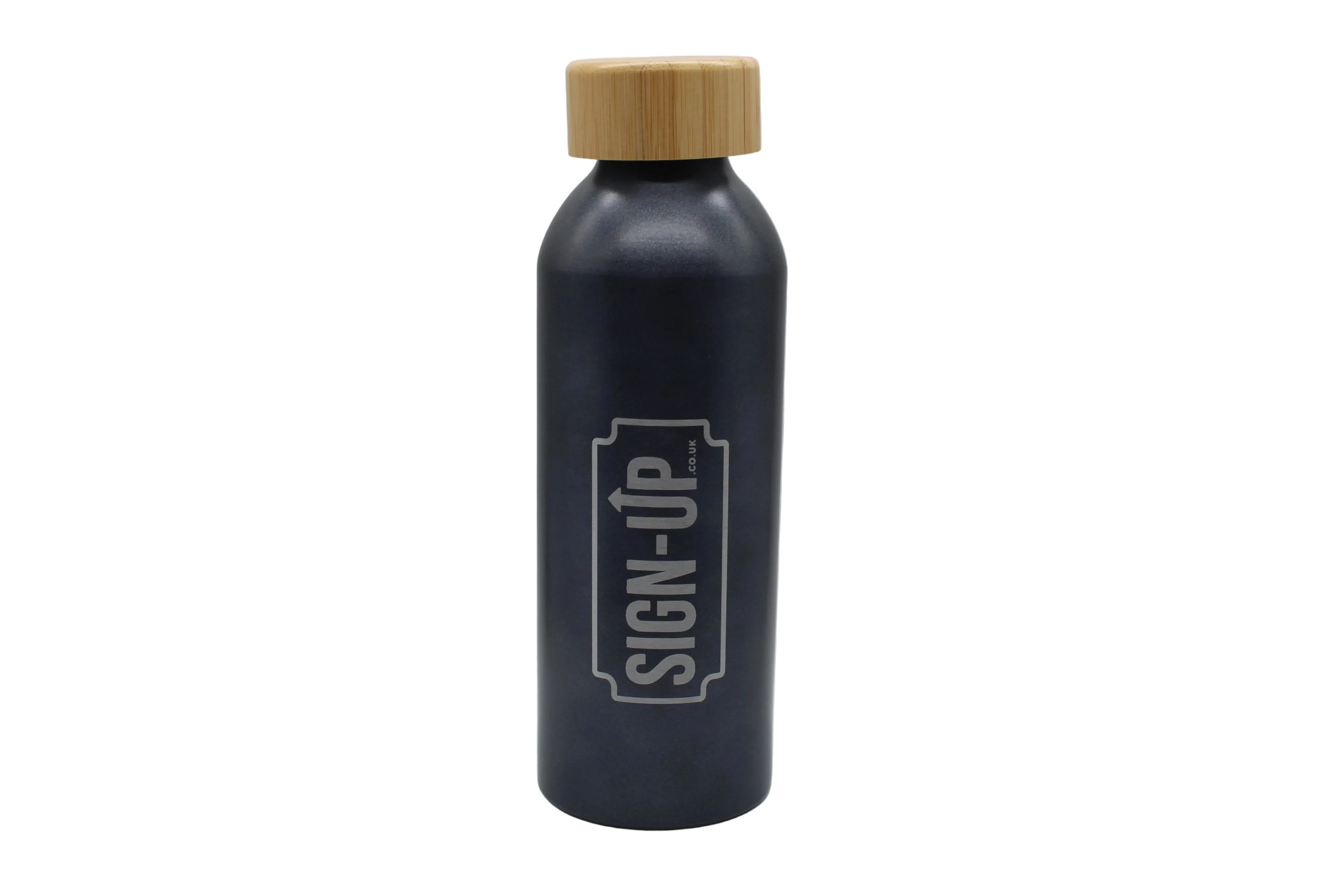 Custom Engraved 550 ml Aluminium Bottle with Bamboo Lid - Image 5