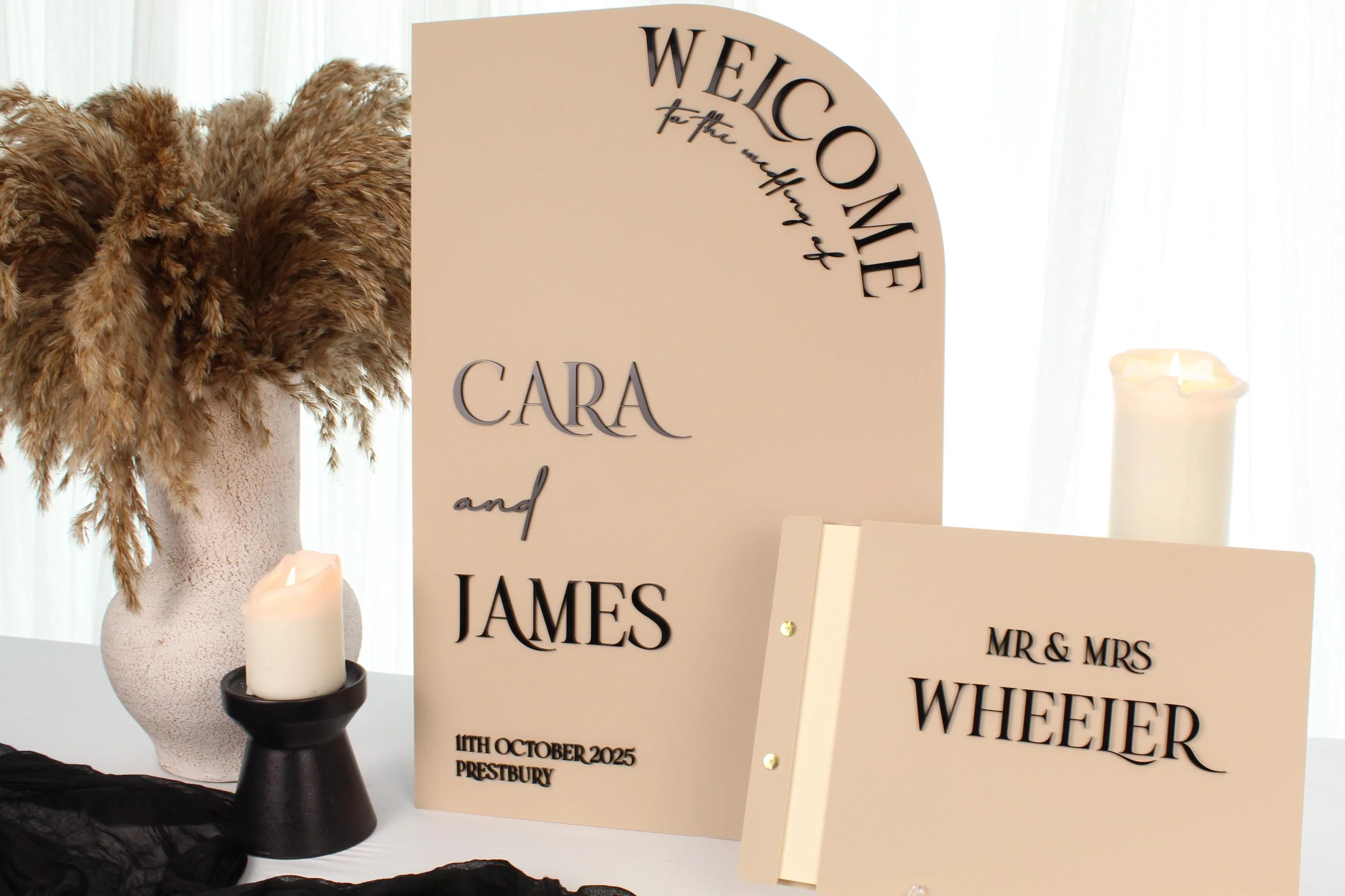 3D Acrylic Wedding Welcome Sign - Image 3