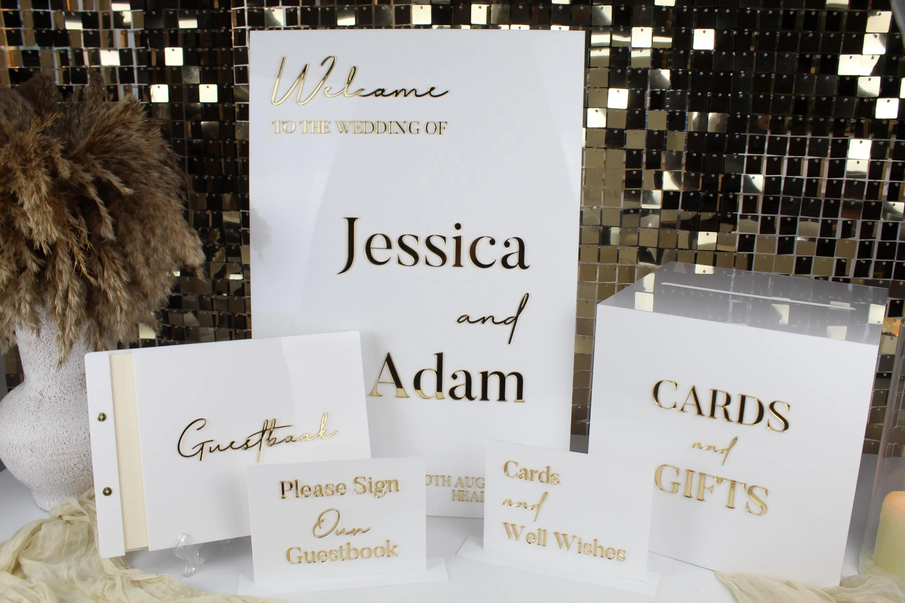 3D Acrylic Wedding Welcome Sign - Image 9