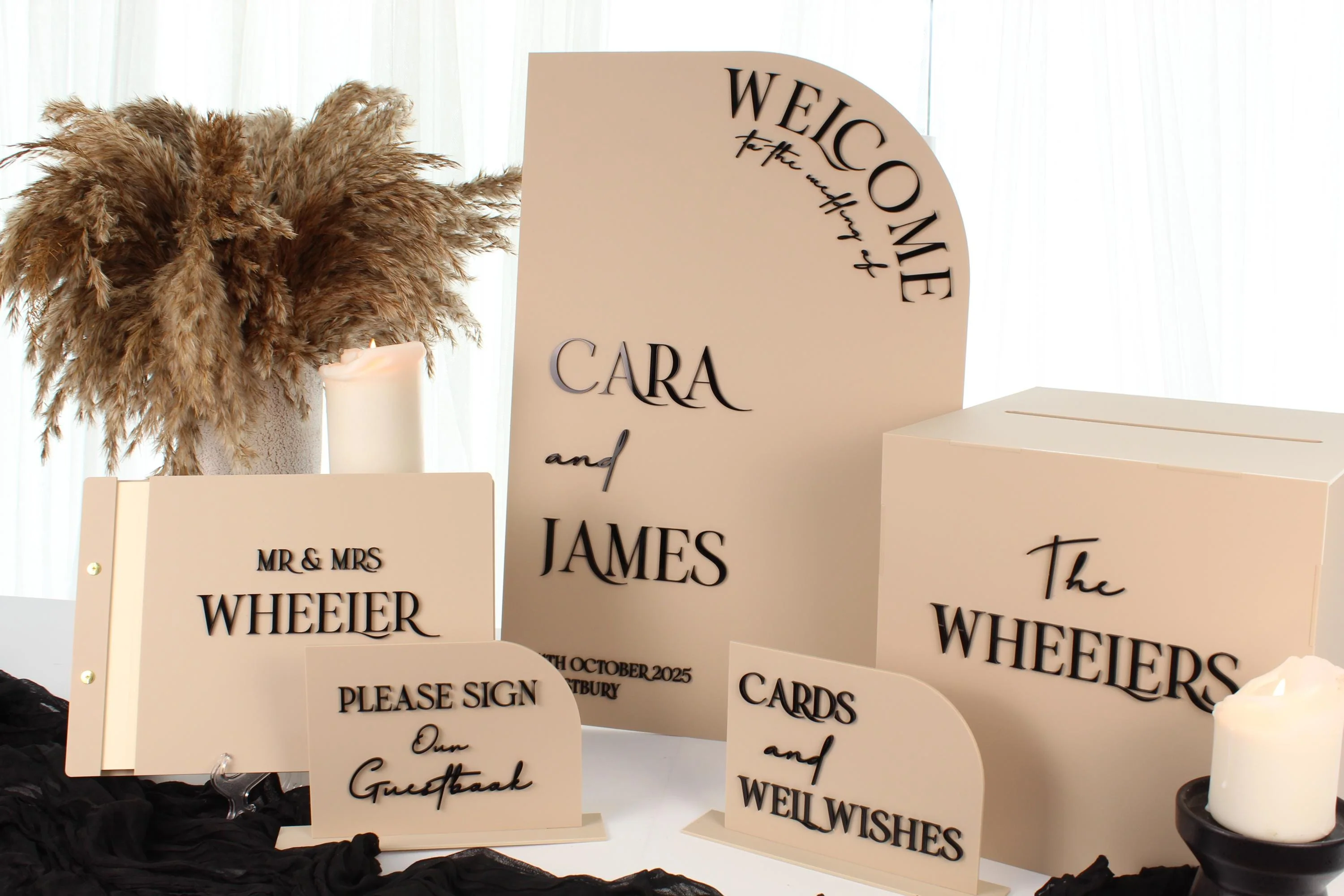 3D Acrylic Wedding Welcome Sign - Image 8