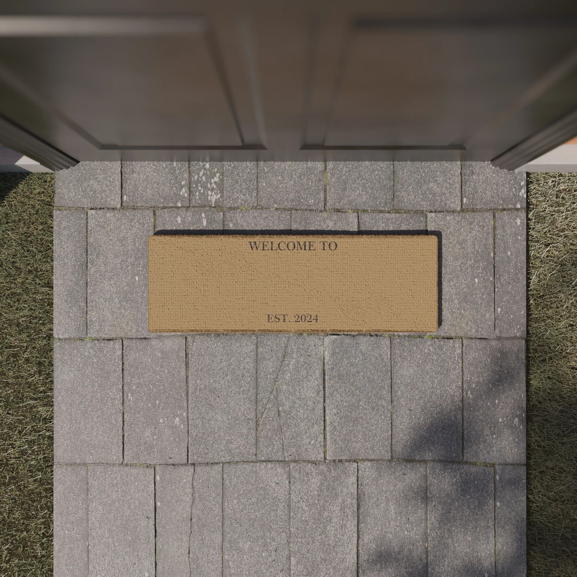 Design 4- Narrow - Personalised Coir Doormat - Image 3