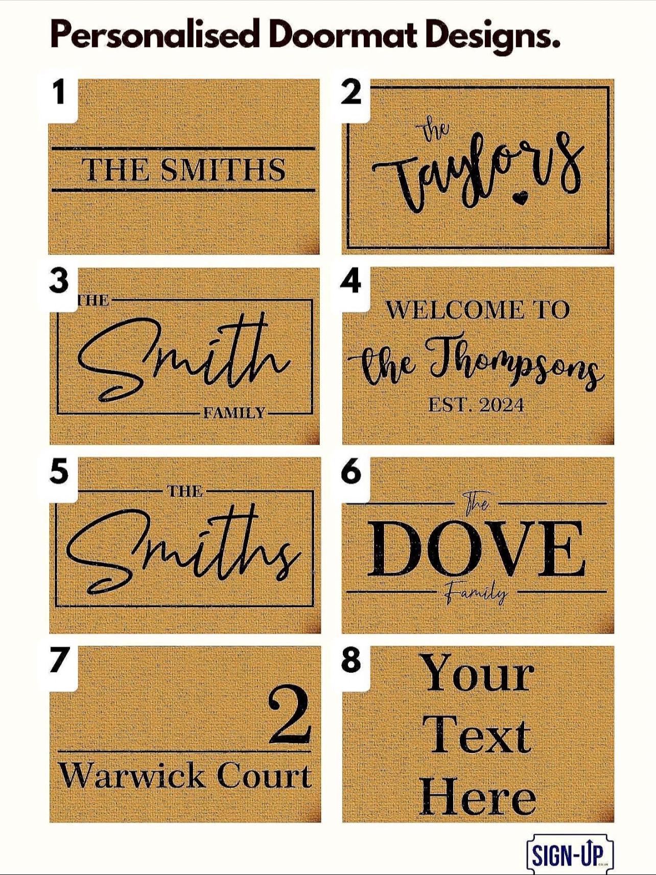 Personalised Doormat