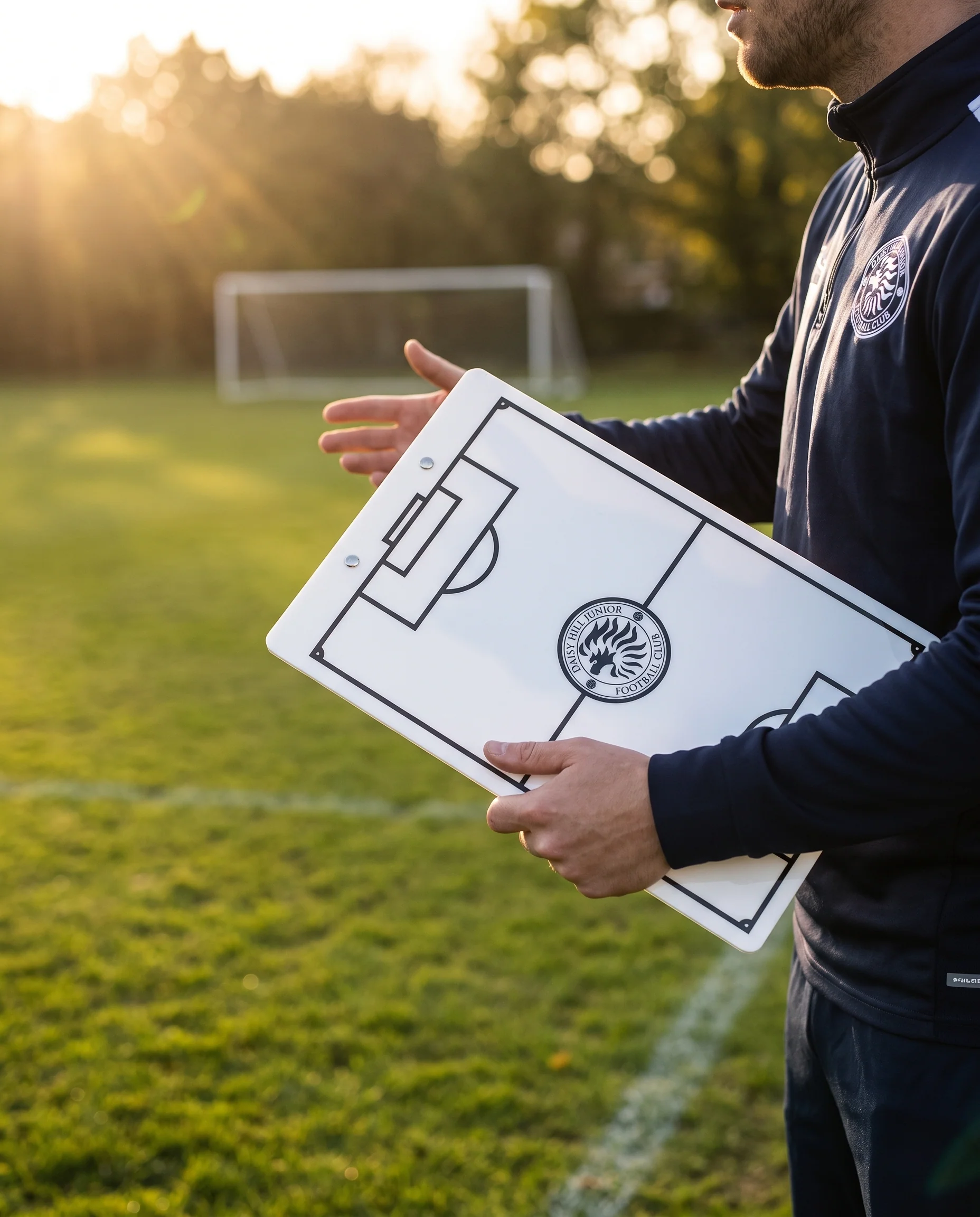 Personalised Branded Football Tactics Clipboard – Custom Club Crest Coaching Board - Image 3